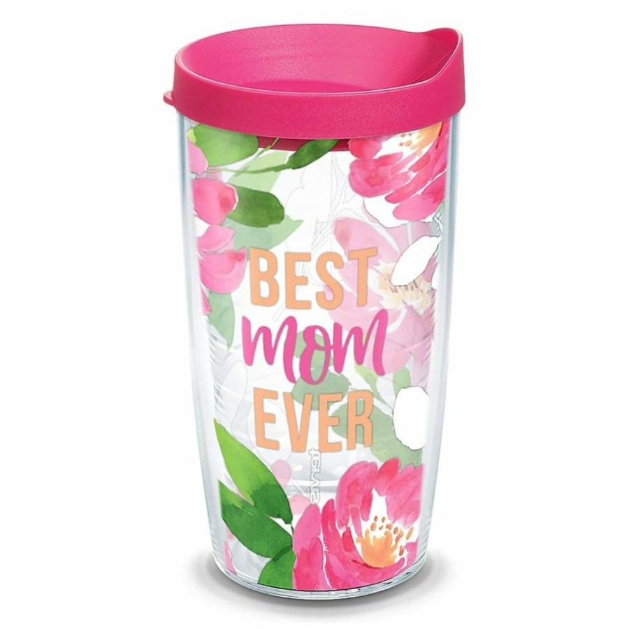 Glassware & Tabletop * | Tervis 16Oz Double-Walled Insulated Tumbler With Lid | "Best Mom Ever"