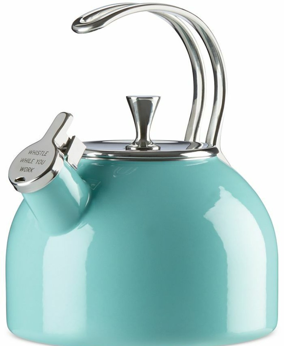 Kitchen * | Kate Spade New York All In Good Taste Tea Kettle Turquoise