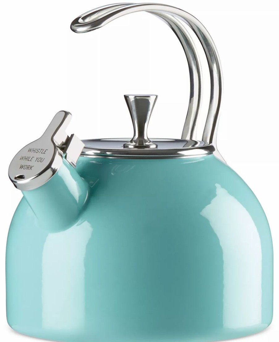 Kitchen * | Kate Spade New York All In Good Taste Tea Kettle Turquoise