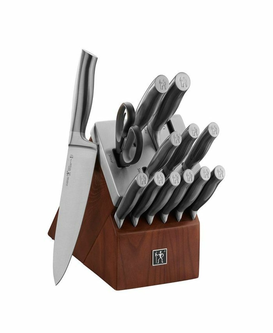 Kitchen * | J.A. Henckels International Graphite 14-Pc. Self-Sharpening Cutlery Set Brown