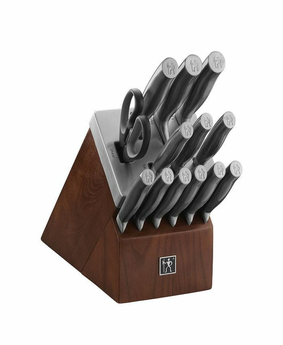 Kitchen * | J.A. Henckels International Graphite 14-Pc. Self-Sharpening Cutlery Set Brown