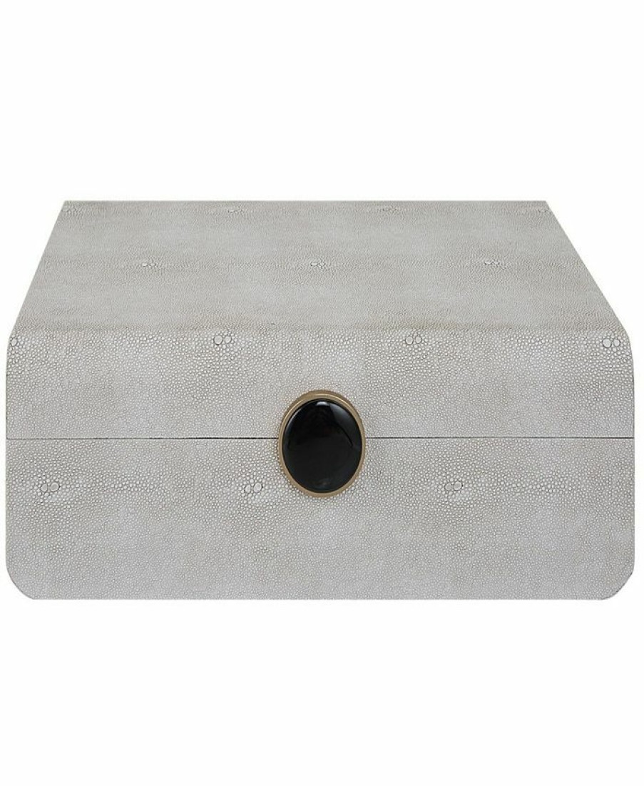 Misc_Gifts * | Uttermost Lalique Shagreen Box White