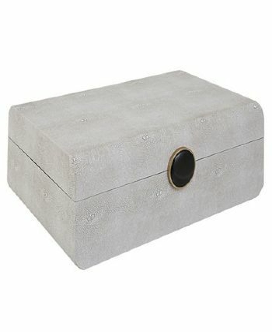 Misc_Gifts * | Uttermost Lalique Shagreen Box White