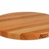 Knives * | John Boos 18 Round Cutting Board Edge Grain Cherry