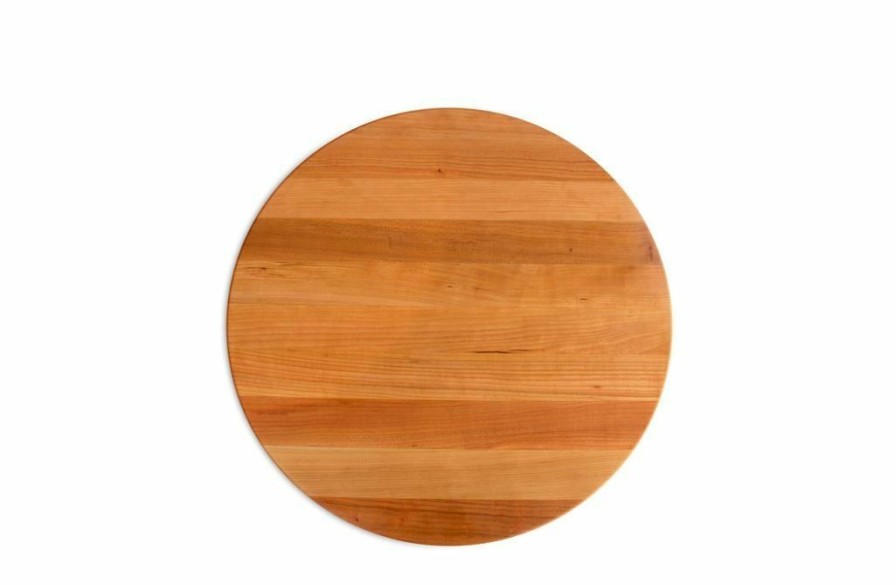 Knives * | John Boos 18 Round Cutting Board Edge Grain Cherry