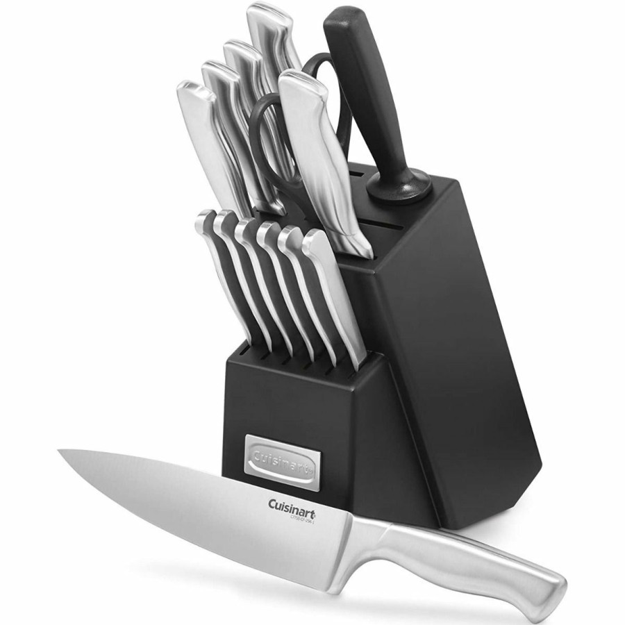 Knives * | Cuisinart Stainless Steel Hollow Handle 15-Piece Block Set