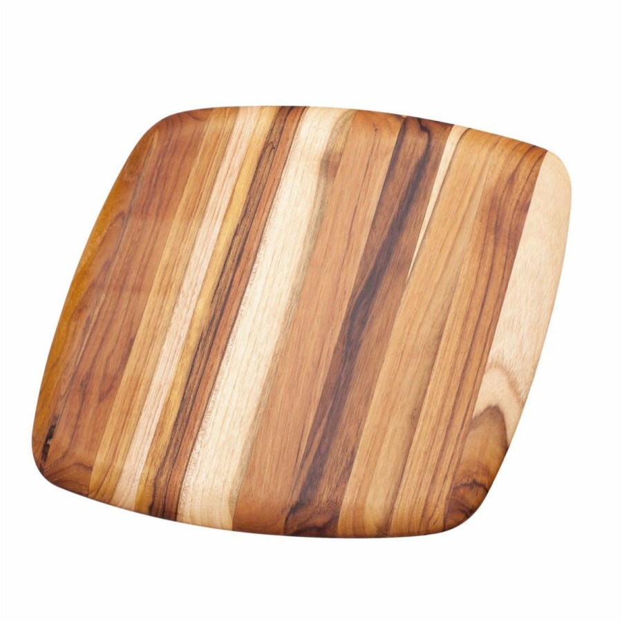 Knives * | Teakhaus Square Edge Grain Cutting Board W/Rounded Edge (Large) | 16 X 16 X 0.55