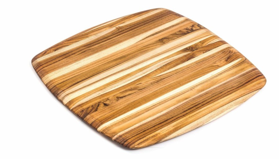 Knives * | Teakhaus Square Edge Grain Cutting Board W/Rounded Edge (Large) | 16 X 16 X 0.55