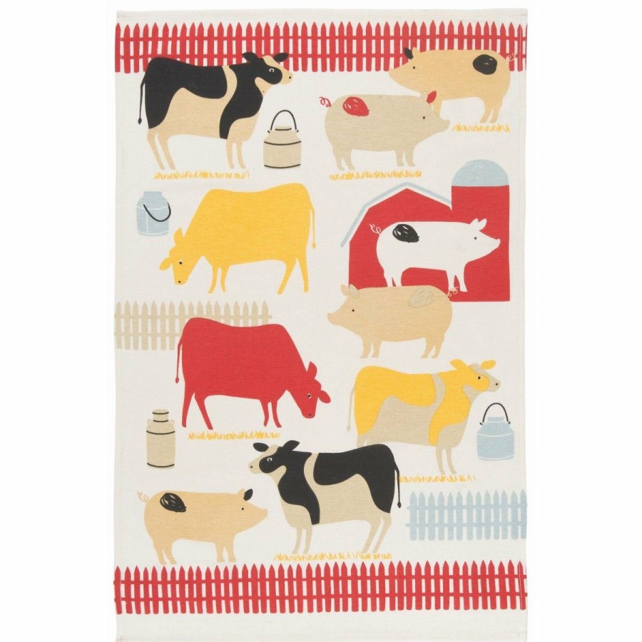 Glassware & Tabletop * | Danica Brands Now Designs By Danica Floursack Dishtowels (Set Of 3) | Farm To Table