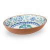 Glassware & Tabletop * | Tarhong Melamine Tabletop Oval Serving Bowl | Rio Turquoise Floral