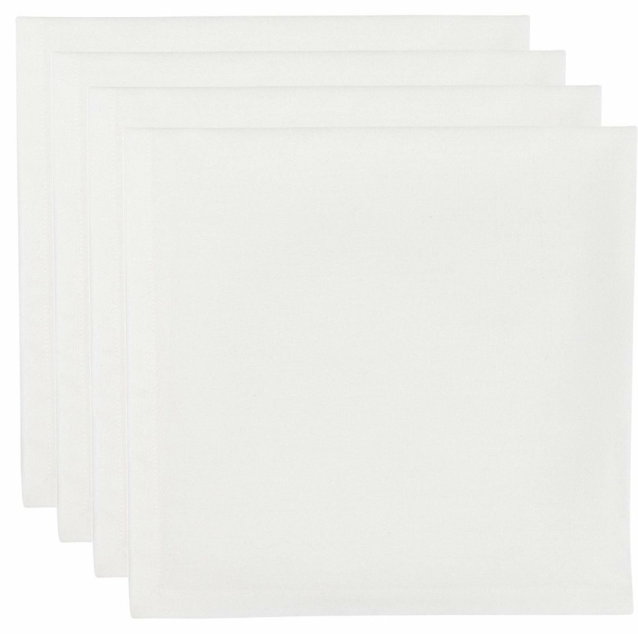 Glassware & Tabletop * | Danica Brands Now Designs By Danica Renew Napkins (Set Of 4) | White