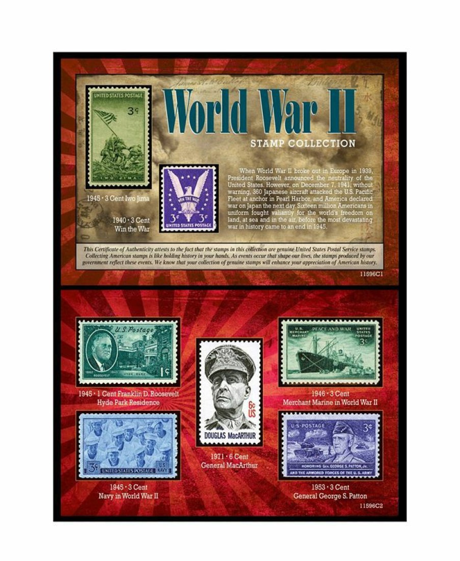 Misc_Gifts * | American Coin Treasures World War Ii Stamp Collection Multi