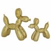 Misc_Gifts * | Rosemary Lane Contemporary Dog Sculpture, Set Of 2 Gold-Tone