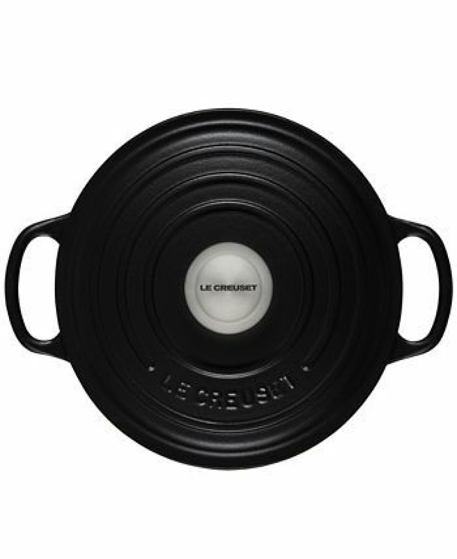 Kitchen * | Le Creuset 3.5-Qt. Signature Round Dutch Oven Licorice