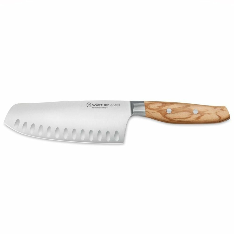 Knives * | Wusthof Cutlery Wusthof Amici 7 Hollow Edge Santoku