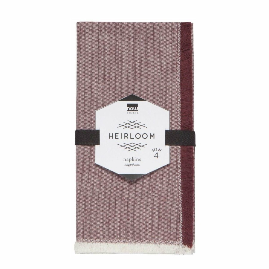 Glassware & Tabletop * | Danica Brands Danica Heirloom 18 Chambray Napkins (Set Of 4) | Wine