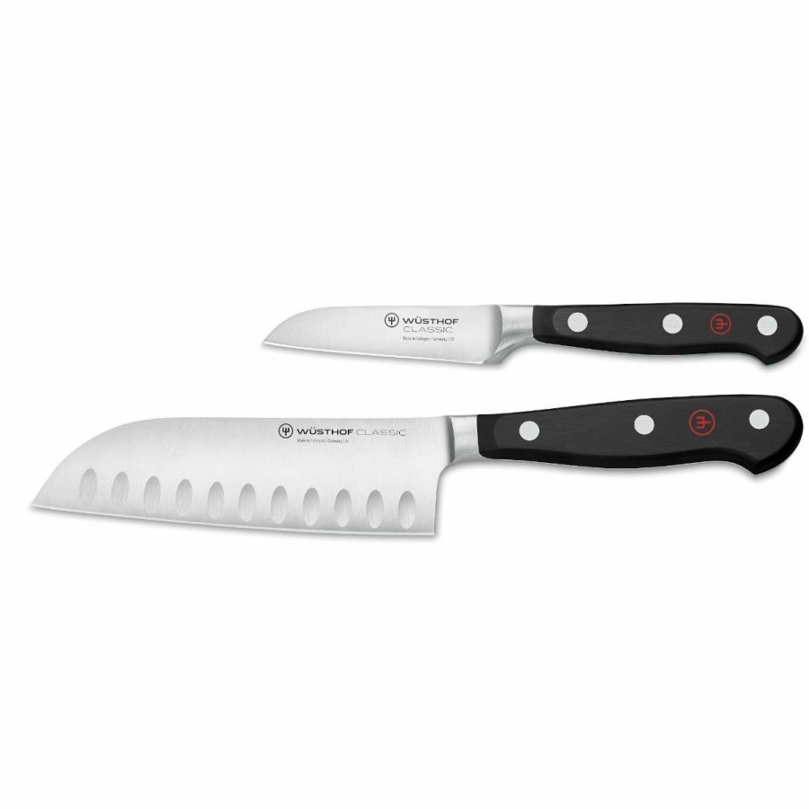 Knives * | Wusthof Cutlery Wusthof Classic 2-Piece Mini Asian Knife Set | Santoku & Paring