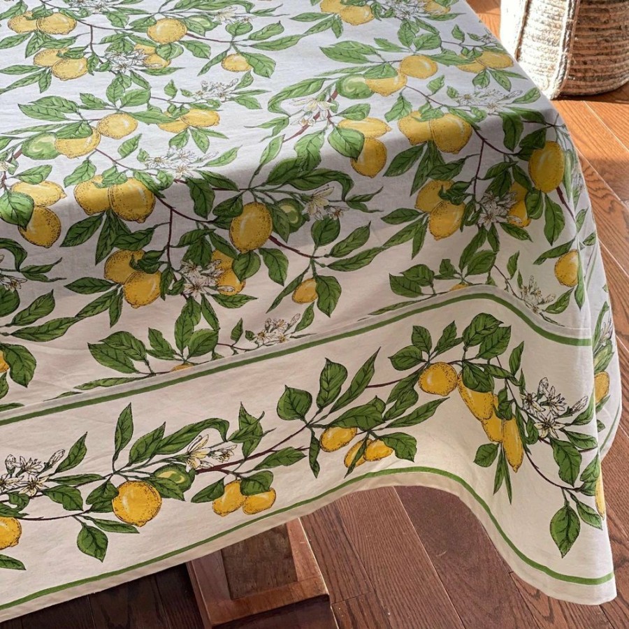 Glassware & Tabletop * | Mahogany Usa Printed 60 X 60 Tablecloth | Lemon Grove