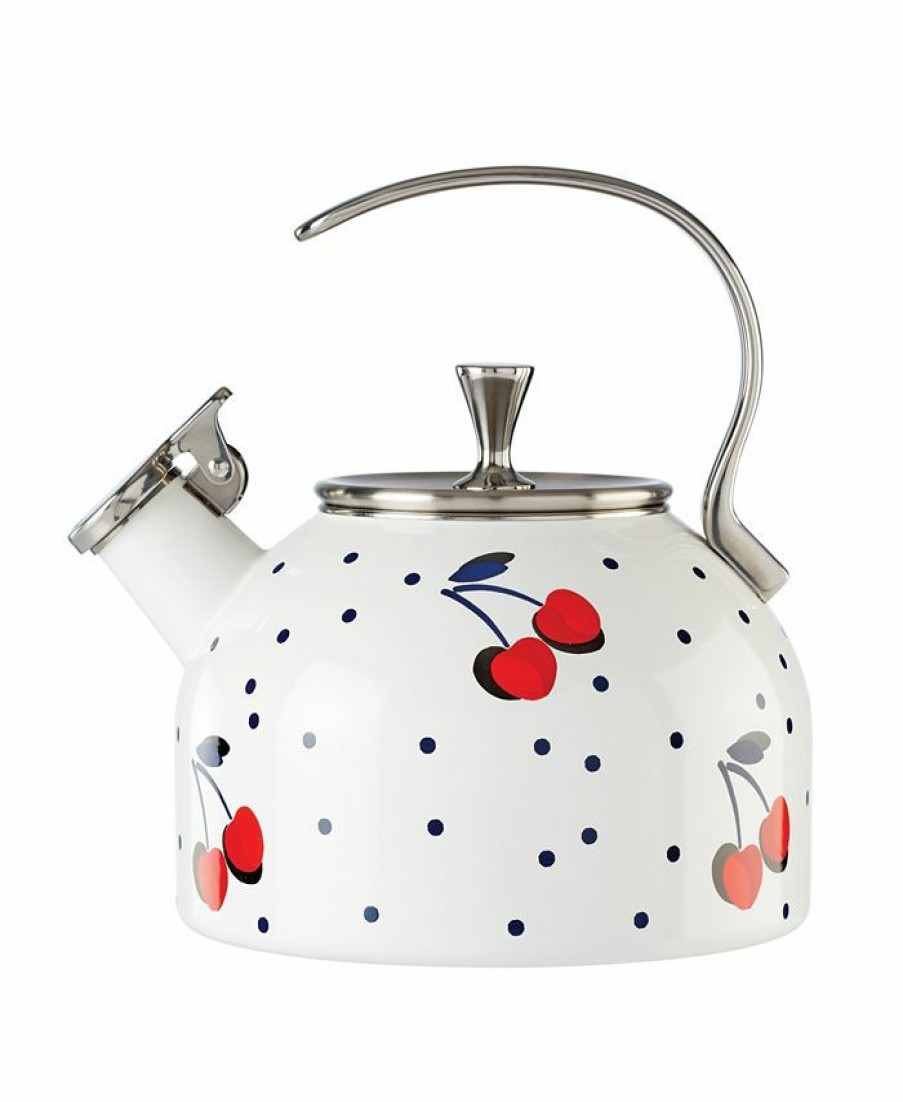 Kitchen * | Kate Spade New York Vintage Cherry Dot Tea Kettle