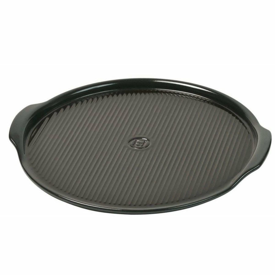 Cooks' Tools * | Emile Henry 14 Large Pizza Stone | Charcoal