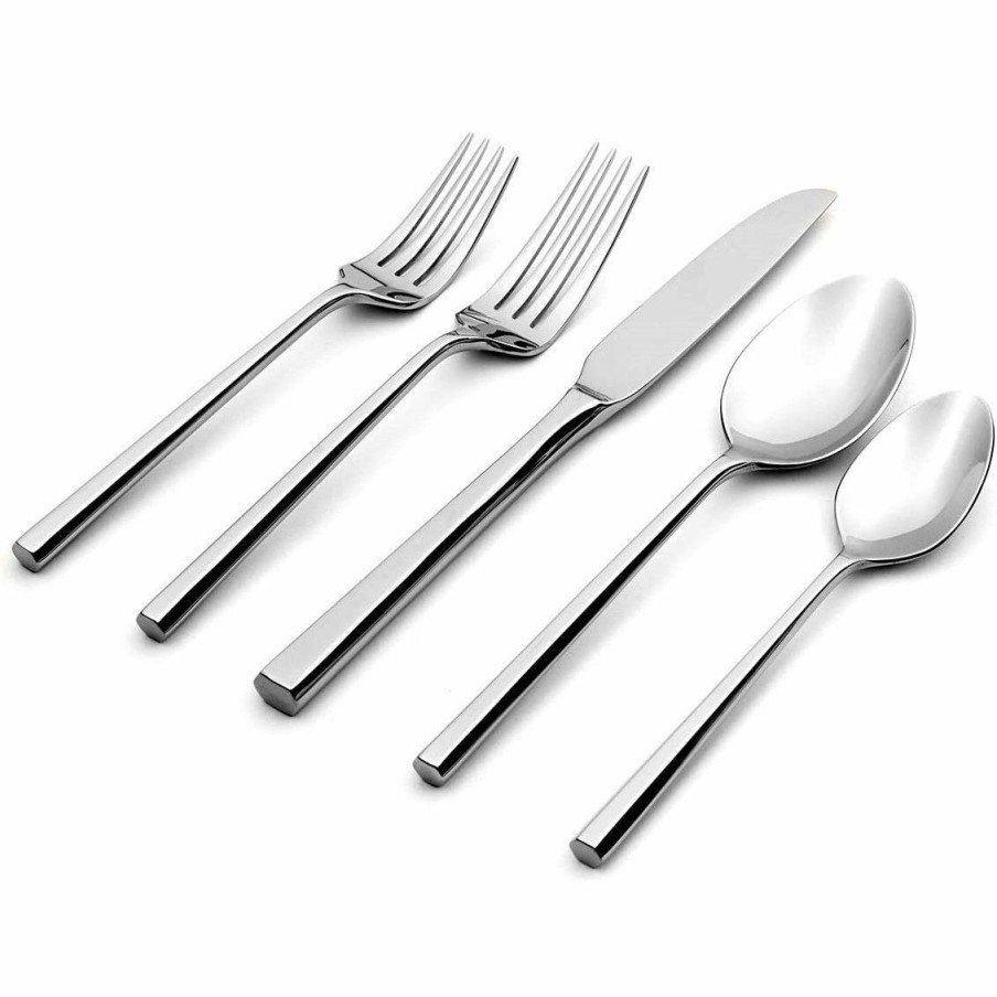 Glassware & Tabletop * | Oneida 18/10 Stainless Steel 20-Piece Flatware Set | Diameter