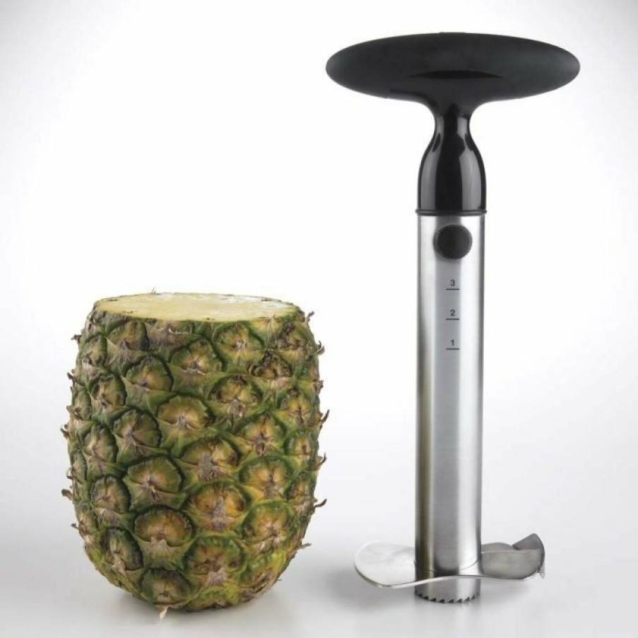 Cooks' Tools * | Oxo Stainless Steel Ratcheting Pineapple Slicer