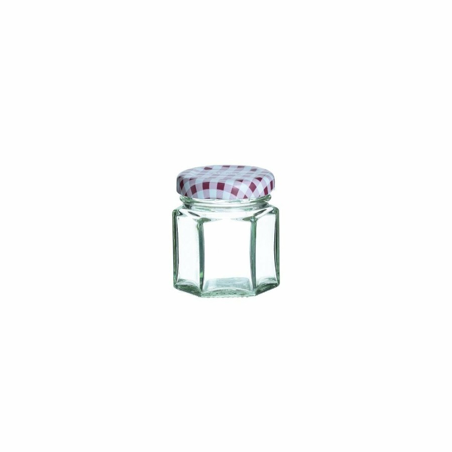 Glassware & Tabletop * | Kilner Twist Top Hexagonal Jar (Red) | 2Oz