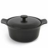 Kitchen * | Berghoff Ron Cast Iron 4.4 Qt. Covered Stockpot Black