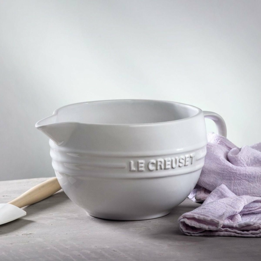 Cooks' Tools * | Le Creuset 2 Qt. Stoneware Batter Bowl | White