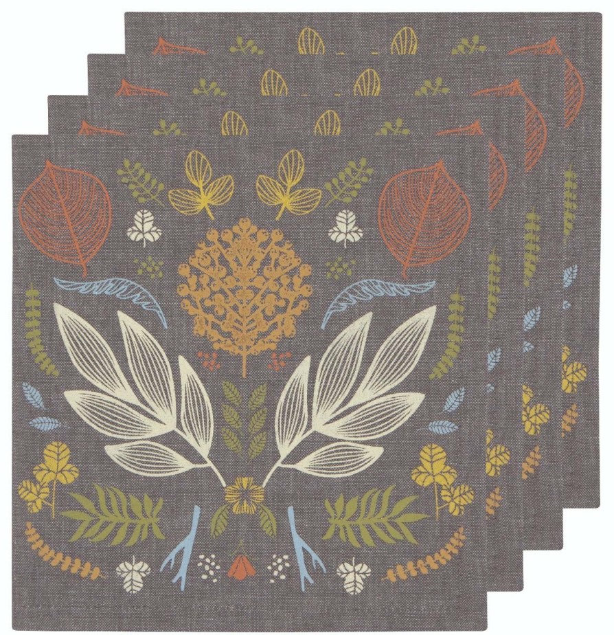 Glassware & Tabletop * | Danica Brands Now Designs By Danica 18 Printed Napkins (Set Of 4) | Autumn Glow