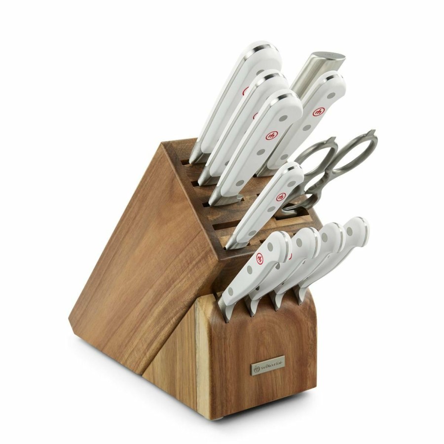 Knives * | Wusthof Cutlery Wusthof Classic White 12-Piece Set | Acacia