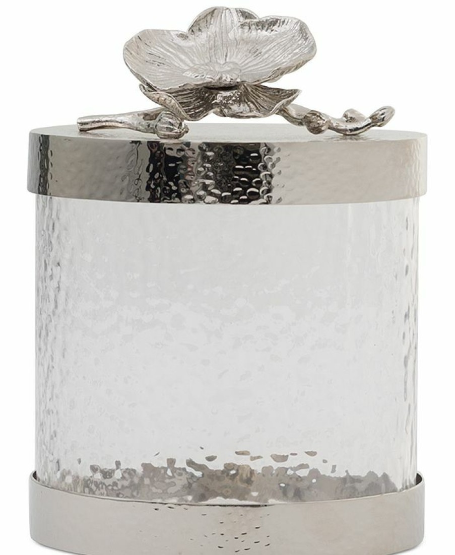 Misc_Gifts * | Michael Aram White Orchid Small Canister Silver