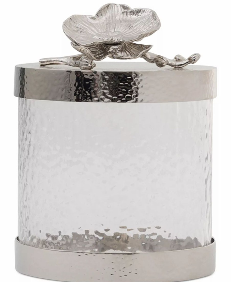 Misc_Gifts * | Michael Aram White Orchid Small Canister Silver