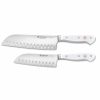 Knives * | Wusthof Cutlery Wusthof Classic White 2-Piece Santoku Set