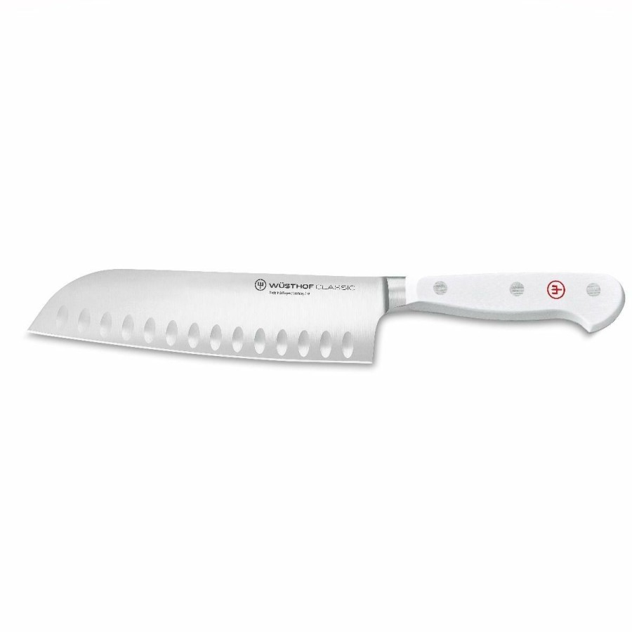 Knives * | Wusthof Cutlery Wusthof Classic White 2-Piece Santoku Set