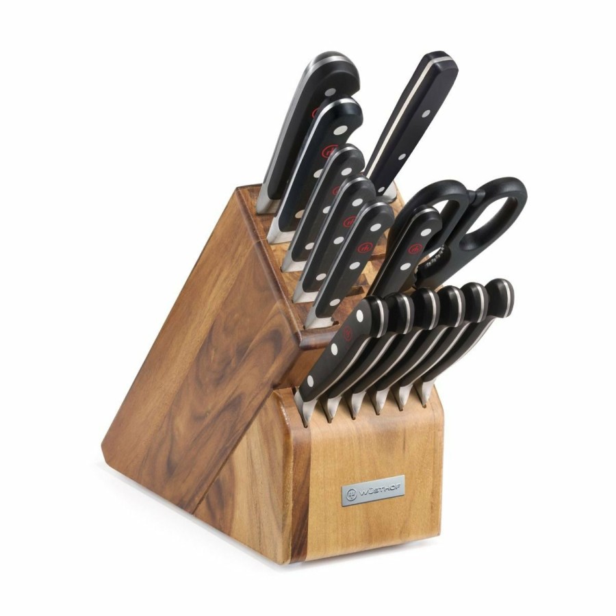 Knives * | Wusthof Cutlery Wusthof Classic 15-Piece Block Set | Acacia