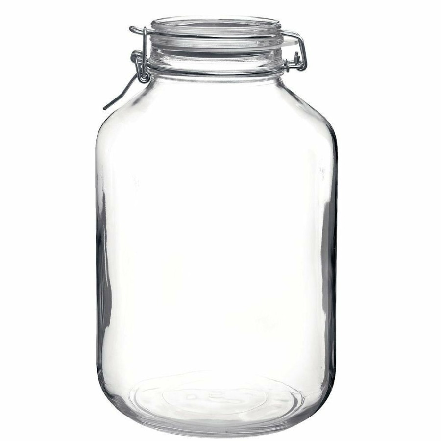 Glassware & Tabletop * | Bormioli Rocco 4.67L Swing Top Fido Glass Jars | 6-Pack