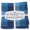 Glassware & Tabletop * | Danica Brands Now Designs By Danica Check Dishcloths (Set Of 3) | Indigo