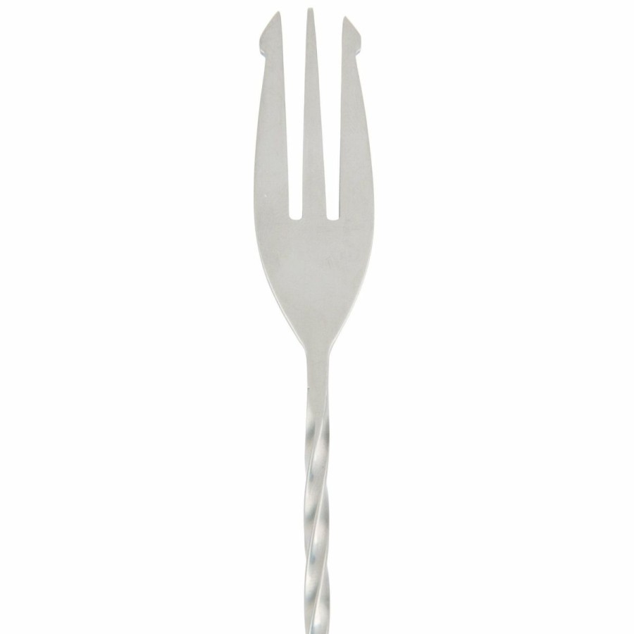 Glassware & Tabletop * | Mercer Barfly 19.6 Bar Spoon With Fork | Stainless Steel