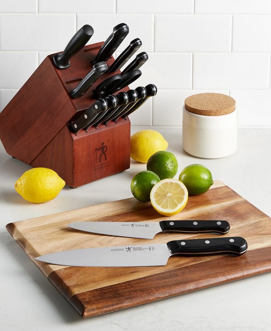 Kitchen * | J.A. Henckels International Solution 15-Pc. Knife Block Set