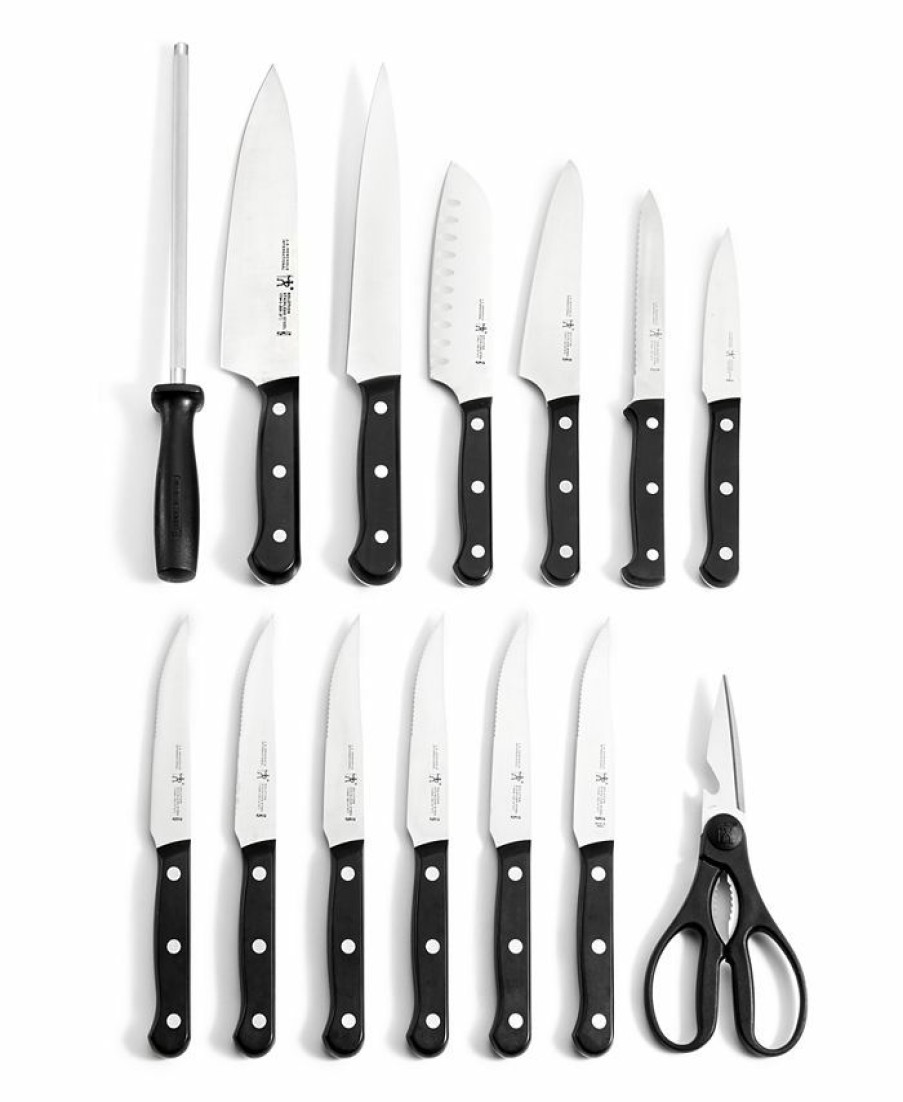 Kitchen * | J.A. Henckels International Solution 15-Pc. Knife Block Set