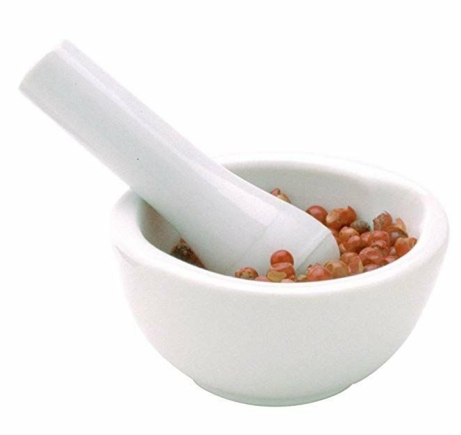 Cooks' Tools * | Norpro Mini Mortar And Pestle Ceramic