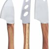 Knives * | Swissmar 3-Piece Acacia Handle Knife Set