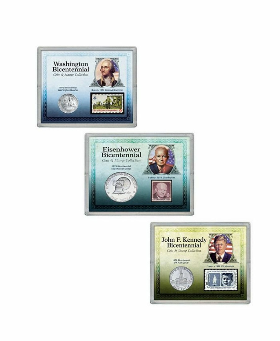 Misc_Gifts * | American Coin Treasures Presidential Bicentennial Coin And Stamp Collections Multi