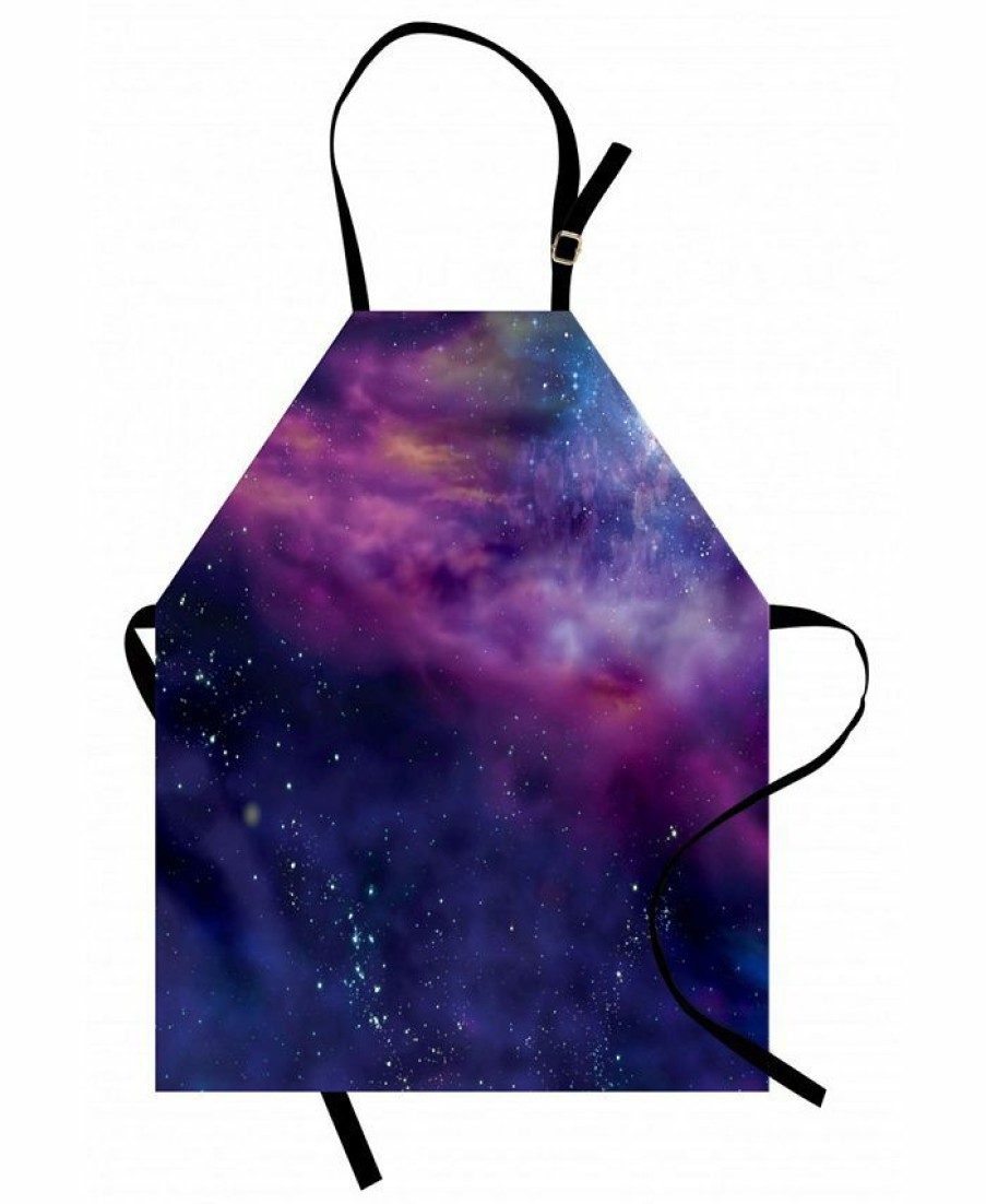 Kitchen * | Ambesonne Outer Space Apron Multi