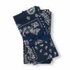 Glassware & Tabletop * | Tag Ltd. Napkins Set Of 4 | Blue Bandana