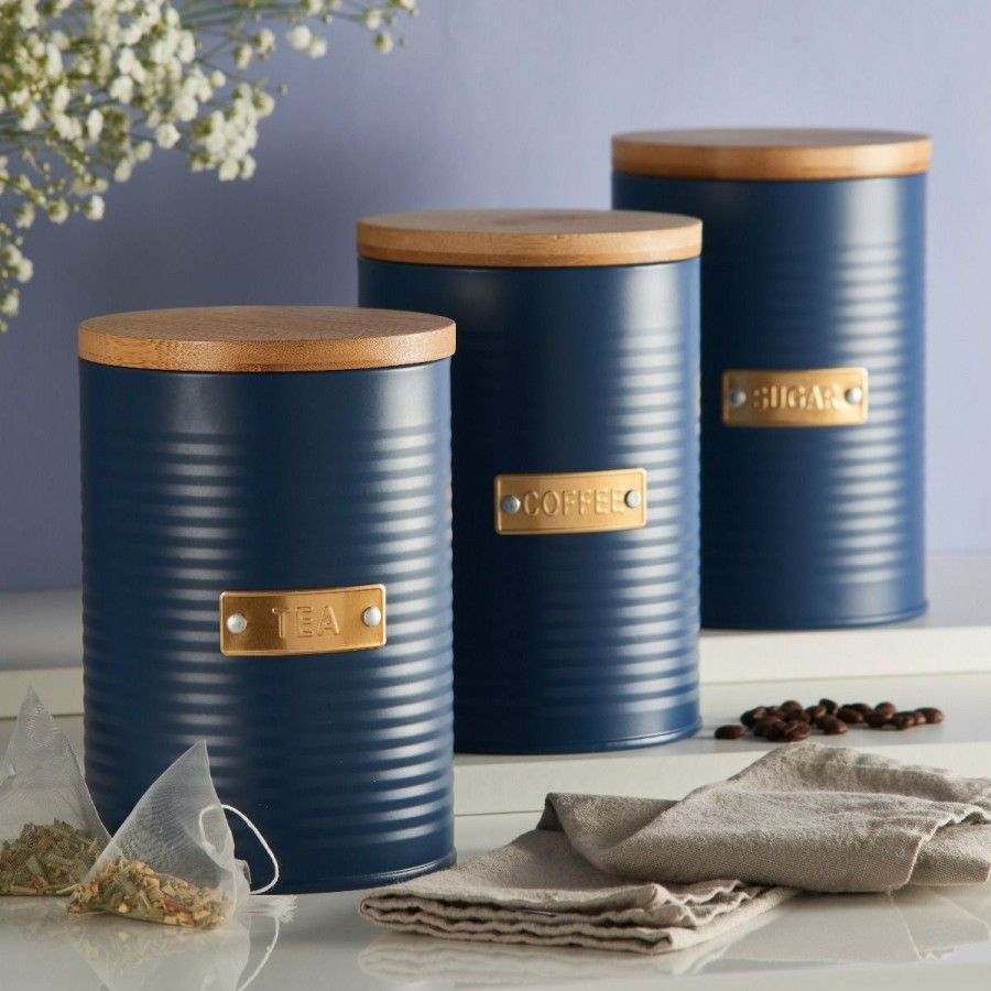 Cooks' Tools * | Typhoon Otto 1.5-Quart Coffee Canister | Navy