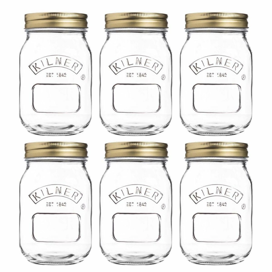 Glassware & Tabletop * | Kilner Canning Jars (Set Of 6) | 17Oz