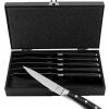 Kitchen * | Berghoff Classico 6 Piece Steak Set With Wooden Case Black