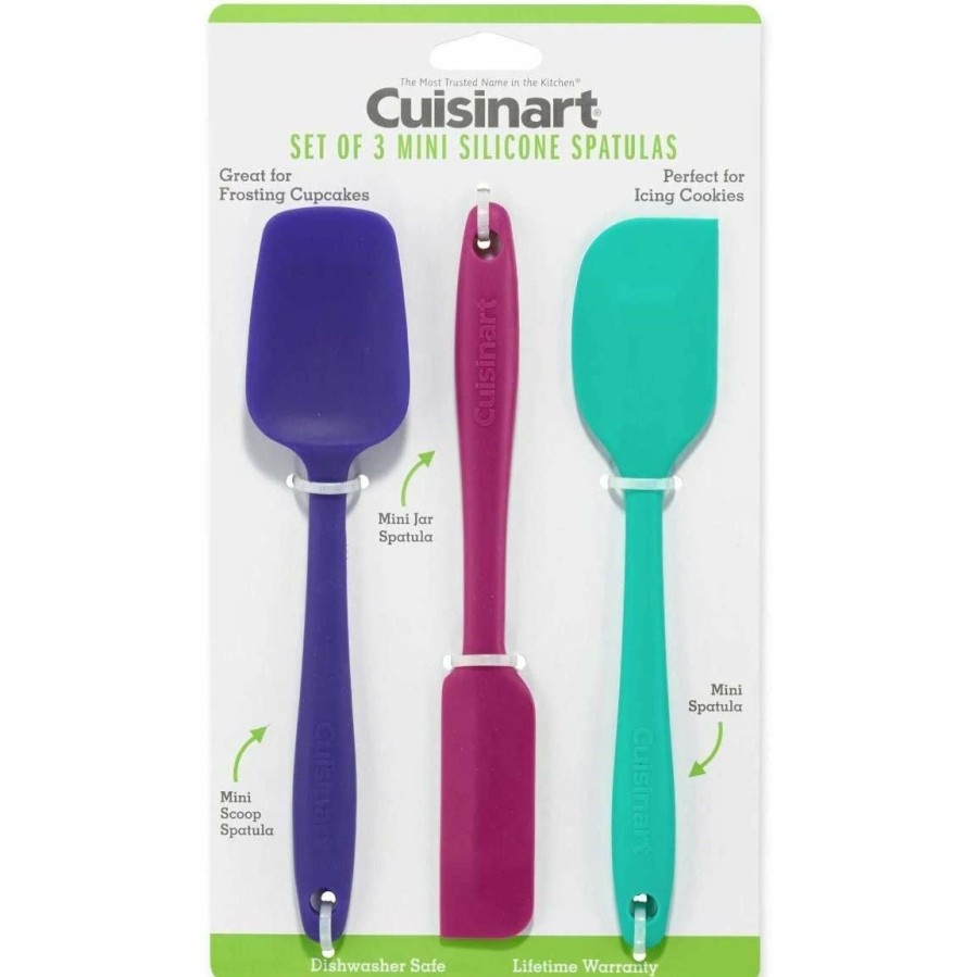 Cooks' Tools * | Cuisinart 3-Piece Mini Spatula Set | Deep Jewel